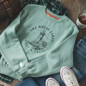 Lake & Trail The Great Lakes Graphic Sweatshirt - Med